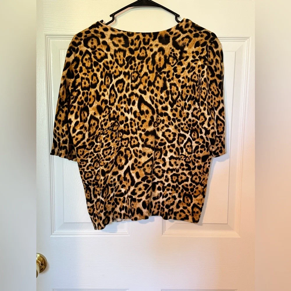 XL LEOPARD JONES NEW YORK SPORT SWEATER! - Picture 4 of 4